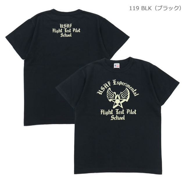BUZZ RICKSON'S バズリクソンズ 半袖プリントTシャツ USAF TEST PILOT