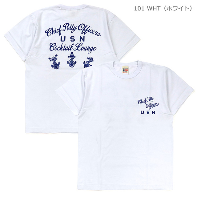 BUZZ RICKSON'S バズリクソンズ 半袖プリントTシャツ U.S.N. COCKTAIL LOUNGE BR79706