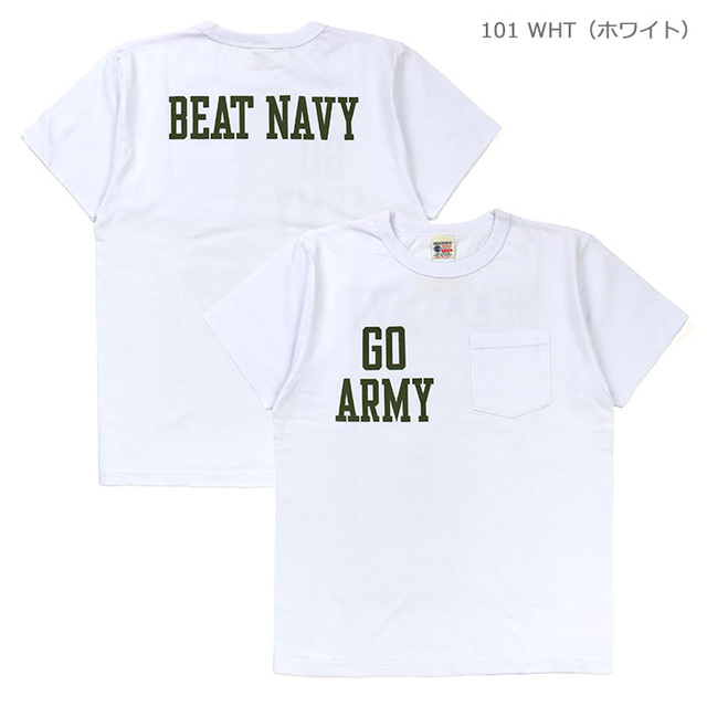 BUZZ RICKSON'S バズリクソンズ 半袖ポケットTシャツ GO ARMY BEAT NAVY BR79710