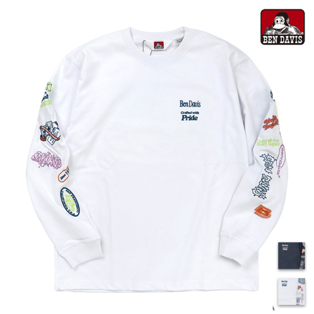 BEN DAVIS,ベンデイビス,長袖,Tシャツ,C-26380049