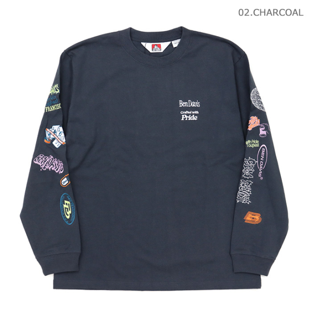BEN DAVIS,ベンデイビス,長袖,Tシャツ,C-26380049