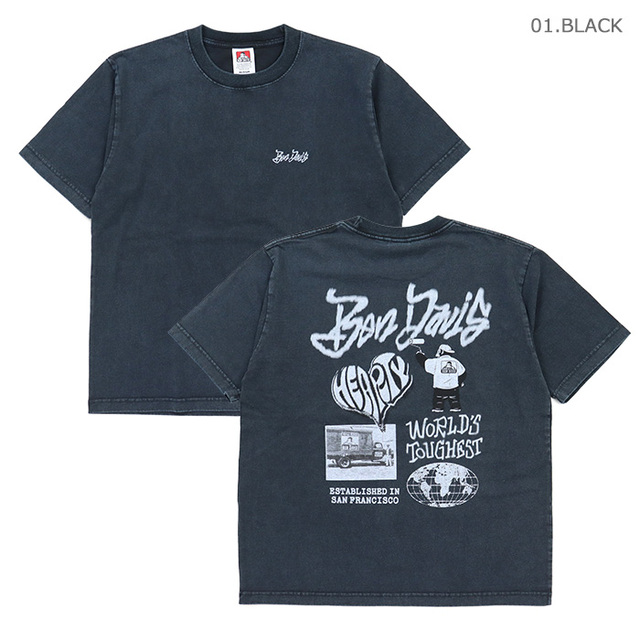 BEN DAVIS ベンデイビス Tシャツ TAGGING VNTG TEE (UF) 半袖プリントTシャツ C-26580012