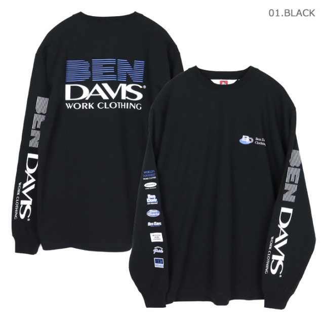 BEN DAVIS,ベンデイビス,長袖,Tシャツ,ロンT,C-23380029