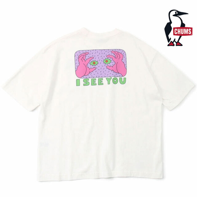 【SALE セール 40％OFF】CHUMS チャムス SAYORI WADA Oversized I SEE YOU T-Shirt サヨリワダ オーバーサイズドアイシーユーTシャツ  CH01-2199
