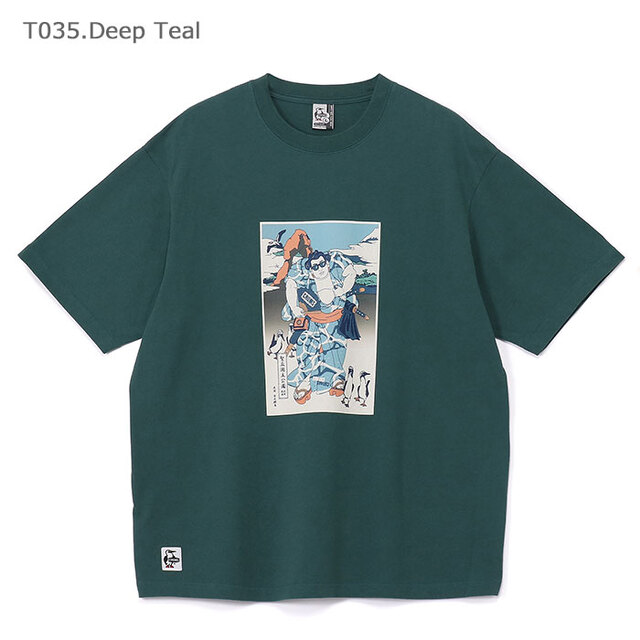 CHUMS チャムス Anti-Bug Ukiyo-e T-Shirt アンチバグウキヨエTシャツ オーバーサイズTシャツ CH01-2718