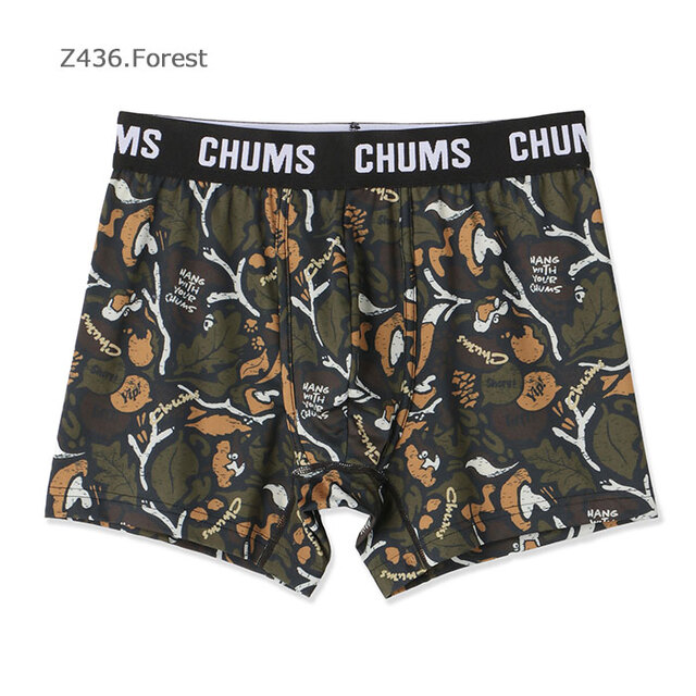 CHUMS チャムス アンダーウェア CHUMS Pattern Boxers チャムスパターンボクサーズ CH09-1339/Z436.Forest