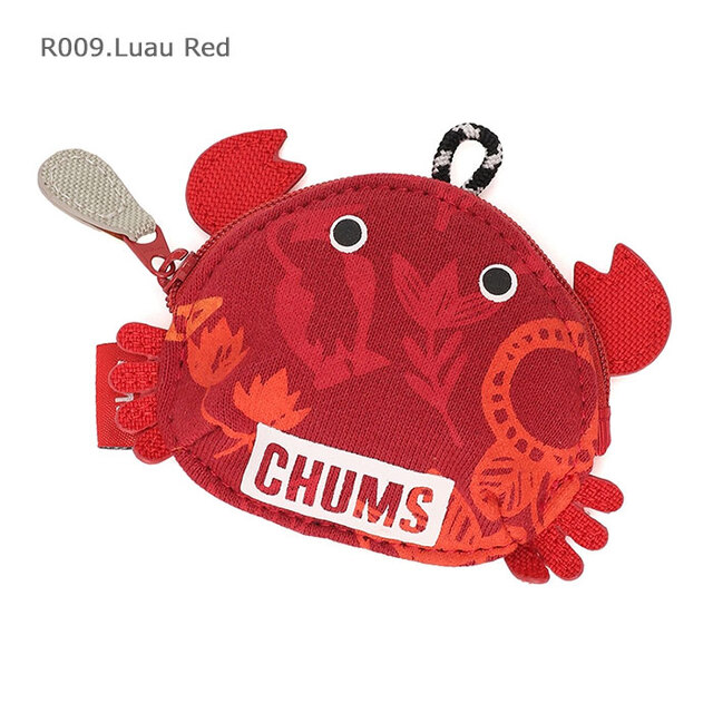 CHUMS チャムス Crab Zip Coin Case クラブジップコインケース CH60-3716/R009.Lレッド