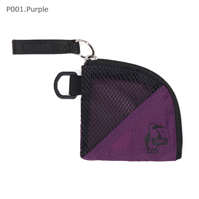 CHUMS チャムス Mesh Coin Case メッシュコインケース CH60-4091/P001.パープル