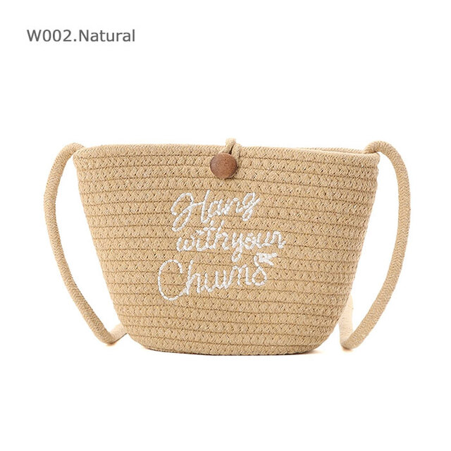 CHUMS チャムス Cotton Rope Shoulder Bag コットンロープショルダーバッグ CH60-4110/W002.ナチュラル