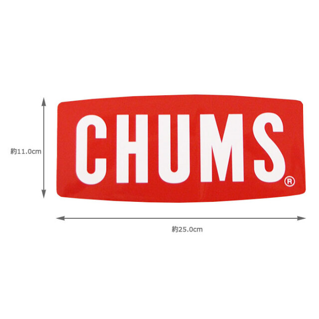CHUMS チャムス ステッカー チャムスロゴ L CH62-1058