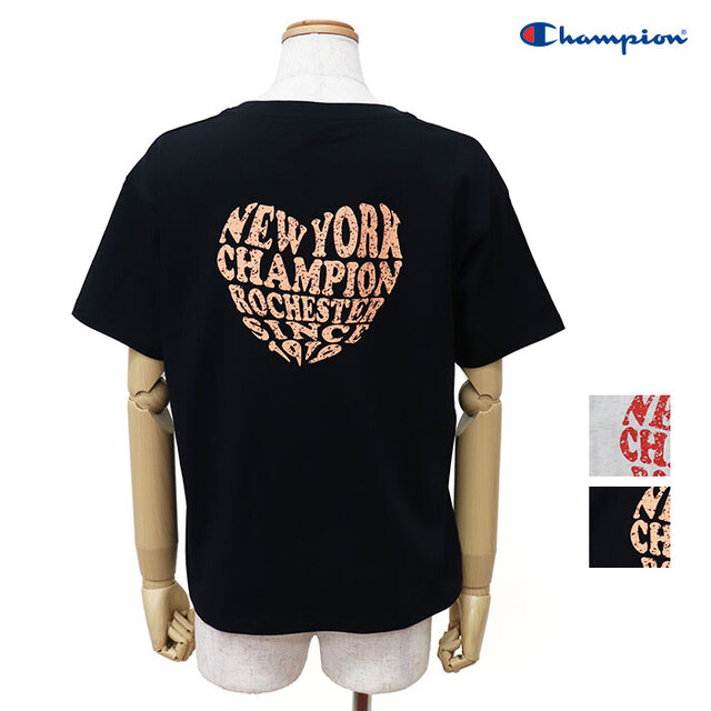Champion チャンピオン レディース ショートスリーブTシャツ 『NEW YORK CHAMPION ROCHESTER SINCE 1919』 CW-D323