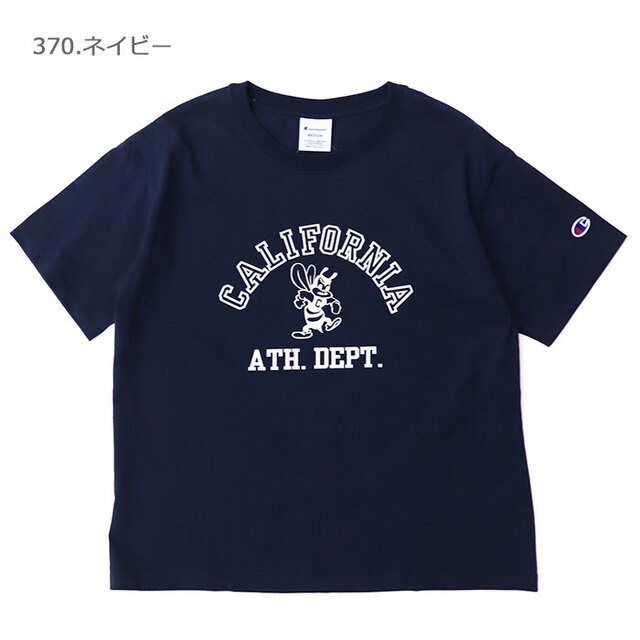 【SALE セール 20％OFF】Champion チャンピオン レディース ショートスリーブTシャツ 『CALIFORNIA ATH. DEPT.』 CW-D325