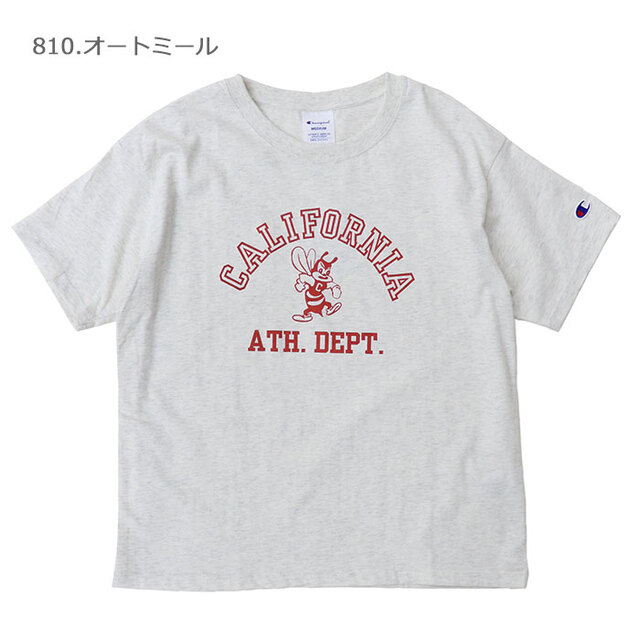 Champion チャンピオン レディース ショートスリーブTシャツ 『CALIFORNIA ATH. DEPT.』 CW-D325