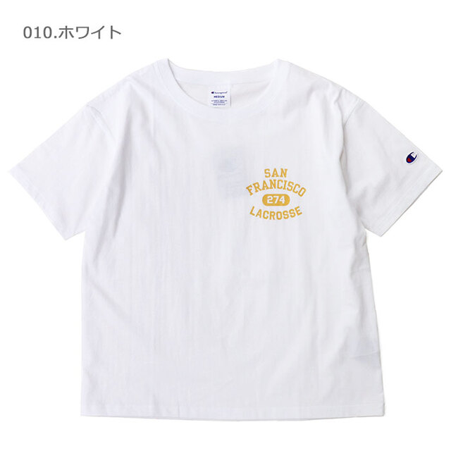【SALE セール 20％OFF】Champion チャンピオン レディース ショートスリーブTシャツ 『SAN FRANCISCO LACROSSE』 CW-D326