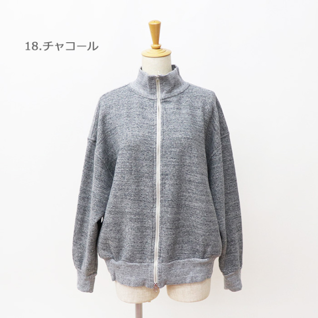 Dana Faneuil ダナファヌル レディース ガーゼ裏毛 ジップカーディガン D5323301