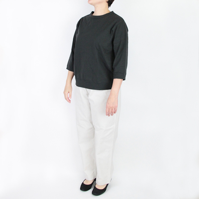 Dana Faneuil　ダナファヌル　　レディース　　ムラ糸セットイン 7分袖　D-5721301