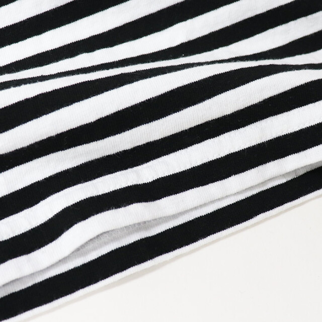 Dana Faneuil ダナファヌル レディース ムラ糸天竺 ボーダー七分袖Tシャツ D-5722106