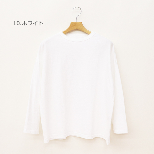 Dana Faneuil ダナファヌル レディース ムラ糸天竺セットイン長袖Tシャツ D-5823405