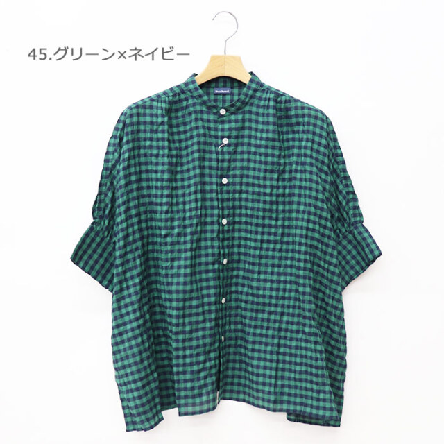 [B] 【SALE・セール】 ダナファヌル Dana Faneuil クレリック シャツ ブラウス レディース 日本製 長袖 クレリックスタンドカラー五分袖シャツ 楽天市場】Dana Faneuil（シャツ・ブラウス｜トップス