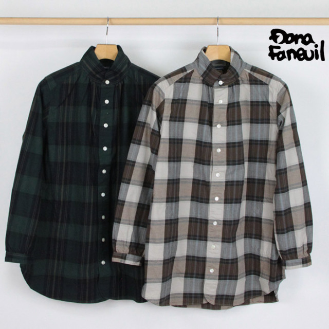 Dana Faneuil ダナファヌル レディース ツイルチェック シャツ D Dana Faneuil ダナファヌル レディース ツイルチェック シャツ D
