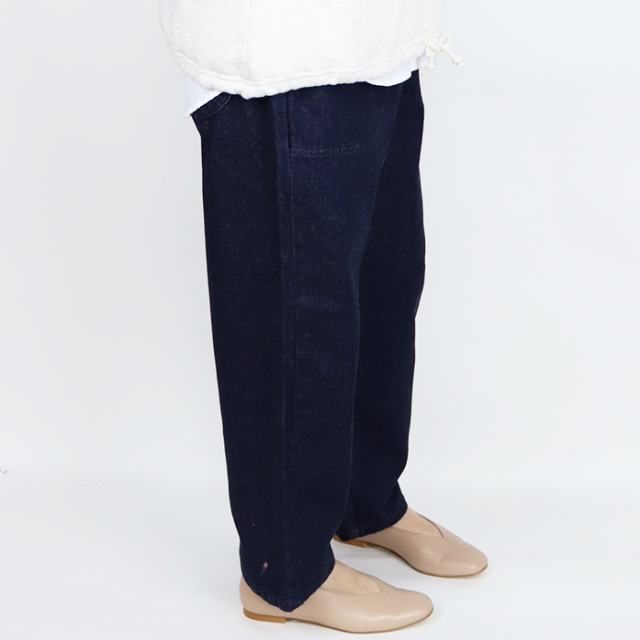 Dana Faneuil　ダナファヌル レディースダナファヌル インディゴワイドテーパード パンツD-7322103