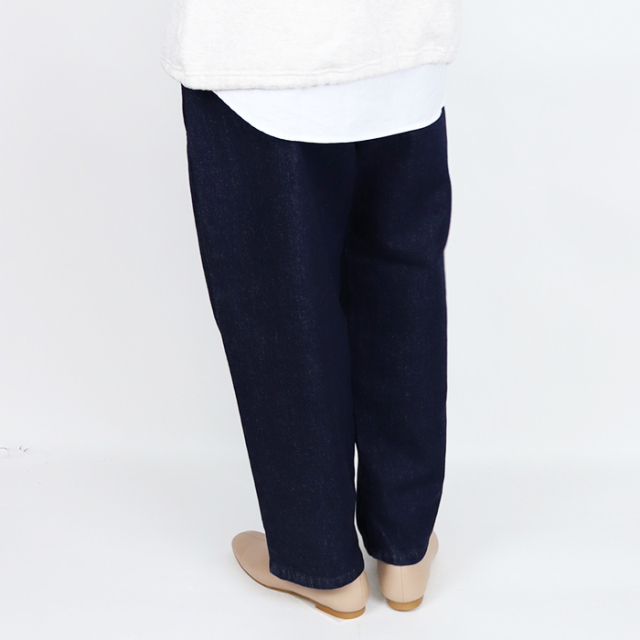 Dana Faneuil　ダナファヌル レディースダナファヌル インディゴワイドテーパード パンツD-7322103