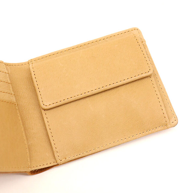 MOUSTACHE ムスタッシュ 二つ折り財布 バッファロー革×豚革 DBR-5403