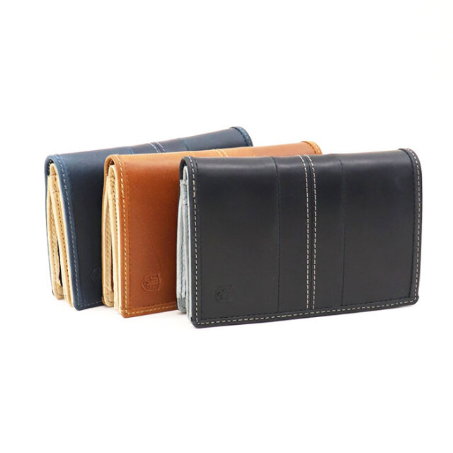 MOUSTACHE ムスタッシュ 二つ折り財布 バッファロー革×豚革 DBR-5409