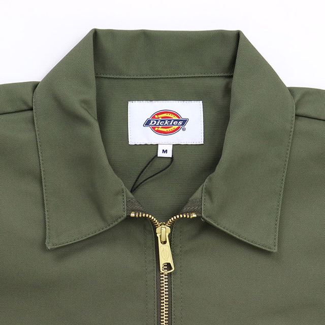 正規品美品DSQUARED2オリーブグリーン 半袖ボタンアップシャツ Dickies ディッキーズ ショートスリーブ ハーフジップシャツ 56 DC2045