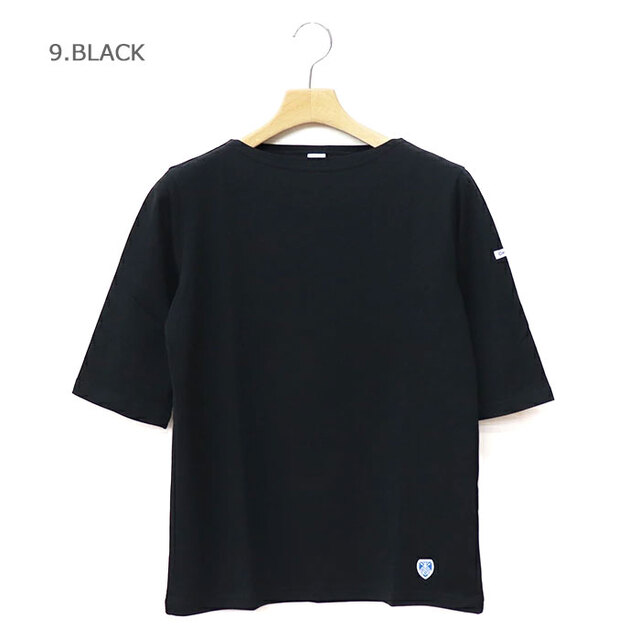 ORCIVAL オーシバル レディース ジャージー ボートネック5分袖Tシャツ OR-C0136 BFJ