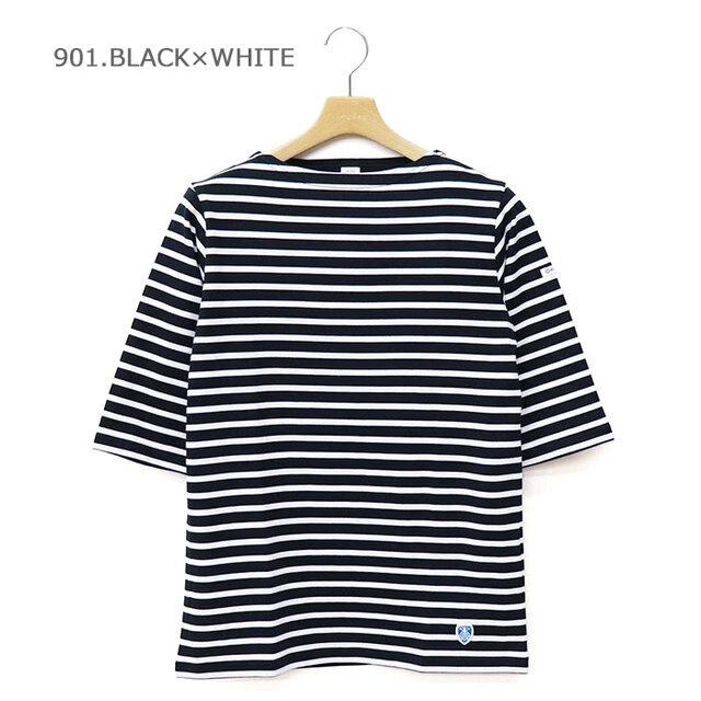 ORCIVAL オーシバル レディース ジャージー ボートネック5分袖Tシャツ OR-C0136 BFJ