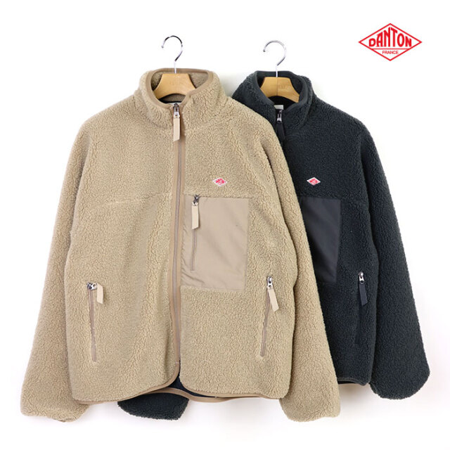 DANTON ダントン メンズ スタンドカラーボアジャケット DT-A0195 LBA 