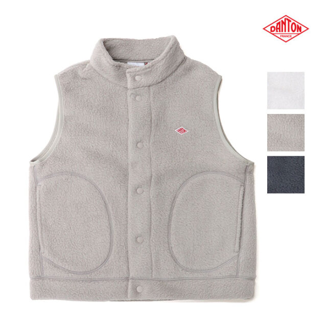 DANTON ダントン レディース ダブルフェイスボア ベスト DT-A0701WNN