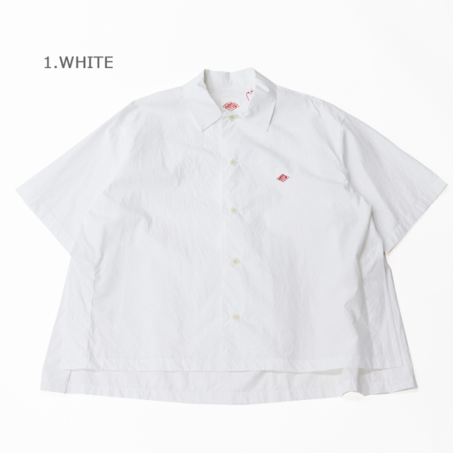 DANTON ダントン レディース コットン サイドスリット半袖シャツ DANTON | コットン サイドスリット半袖シャツ WOMEN（シャツ