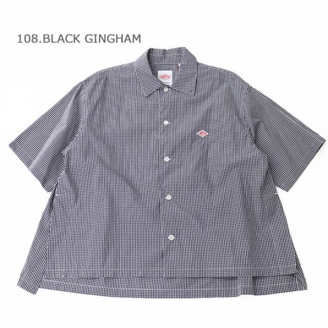 DANTON ダントン レディース コットン サイドスリット半袖シャツ