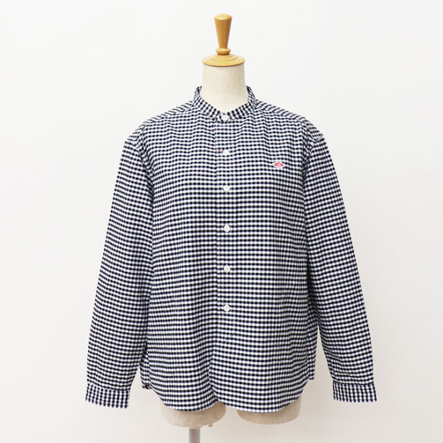 DANTON,ダントン,長袖バンドカラーシャツ,DT-B0279OXP