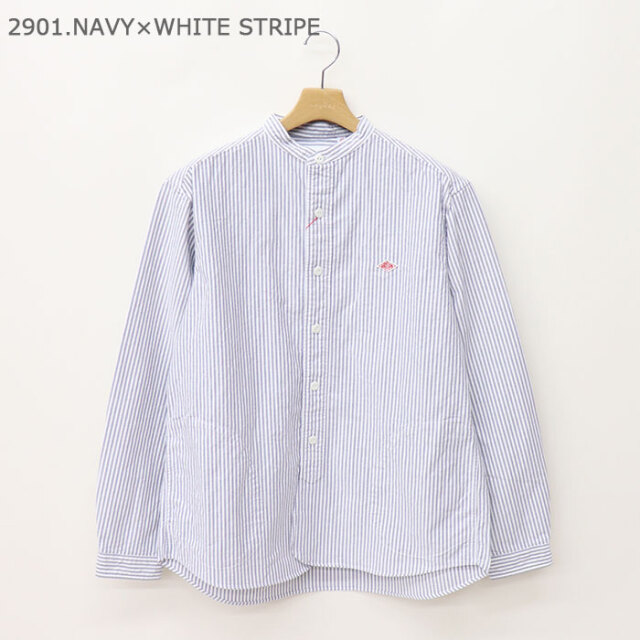 DANTON,ダントン,長袖バンドカラーシャツ,DT-B0280OXP
