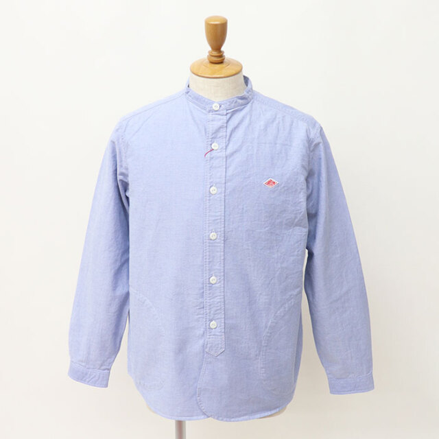 DANTON,ダントン,長袖バンドカラーシャツ,DT-B0280SOX