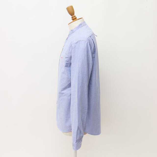 DANTON,ダントン,長袖バンドカラーシャツ,DT-B0280SOX
