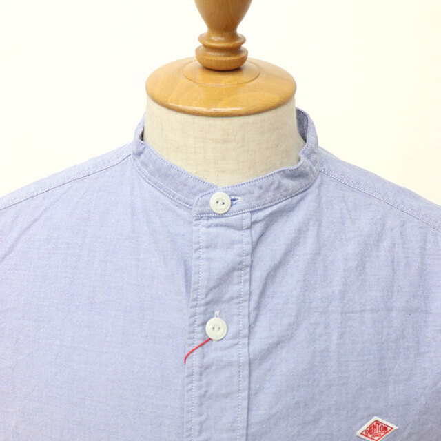 DANTON,ダントン,長袖バンドカラーシャツ,DT-B0280SOX