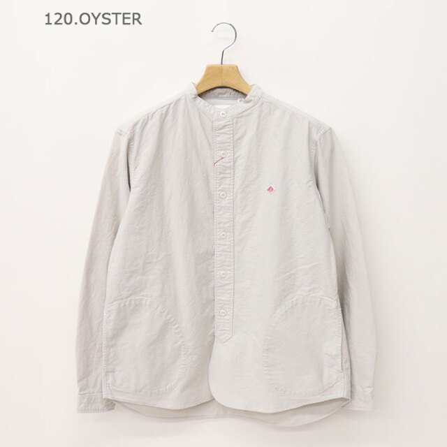 DANTON,ダントン,長袖バンドカラーシャツ,DT-B0280SOX