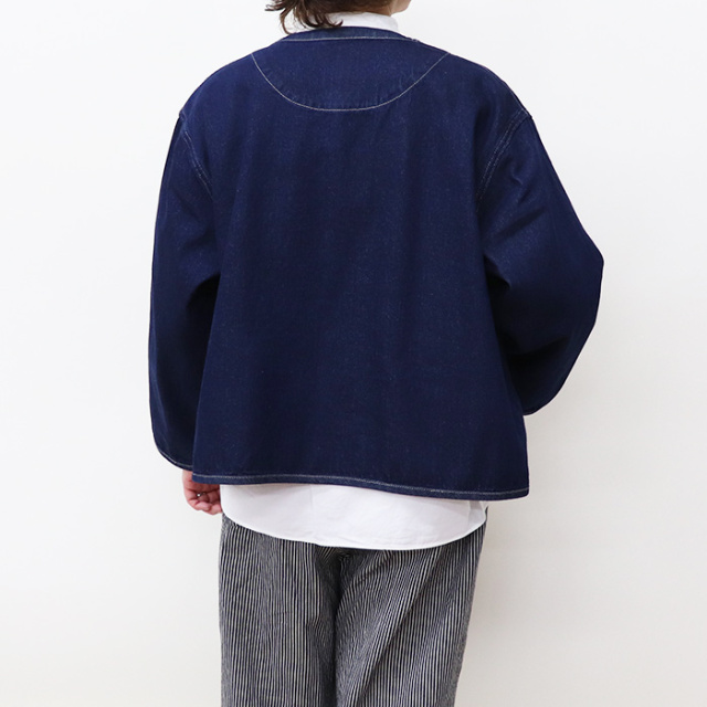 DANTON ダントン レディース ノーカラー デニムジャケット WOMEN