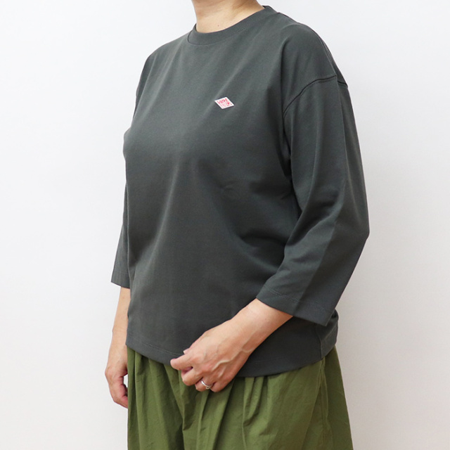 DANTON ダントン レディース クルーネック7分袖Tシャツ DT-C0131TCB