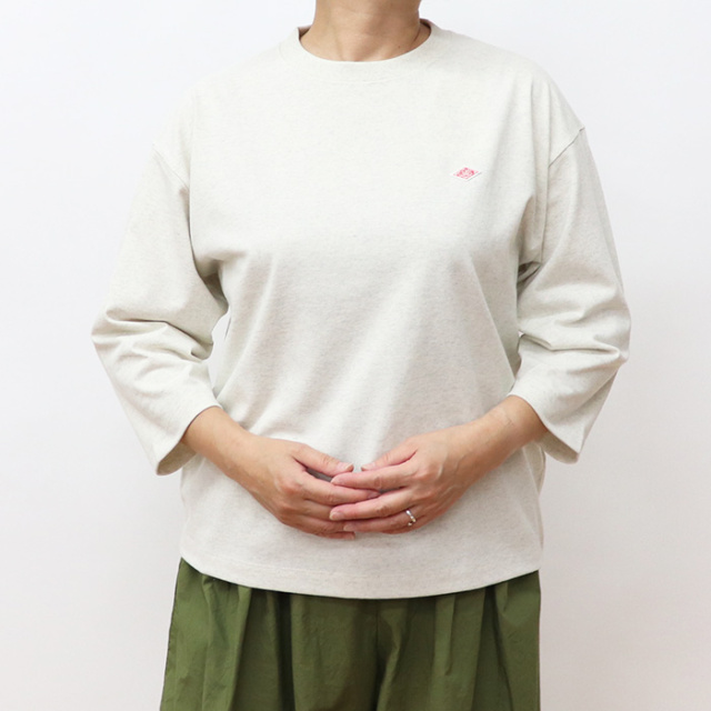 DANTON ダントン レディース クルーネック7分袖Tシャツ DT-C0131TCB