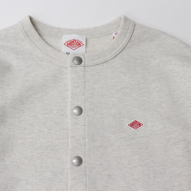 DANTON ダントン レディース ドットボタン クルーネック カーディガン WOMEN DT-C0405CIN