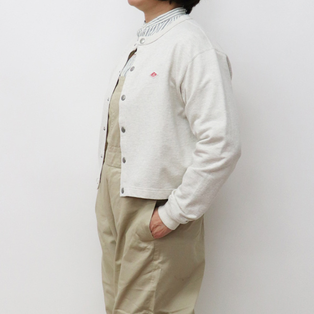 DANTON ダントン レディース ドットボタン クルーネック カーディガン WOMEN DT-C0405CIN