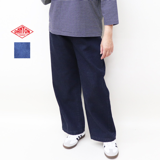 DANTON ダントン レディース デニム タックパンツ WOMEN DT-E0270 KRD