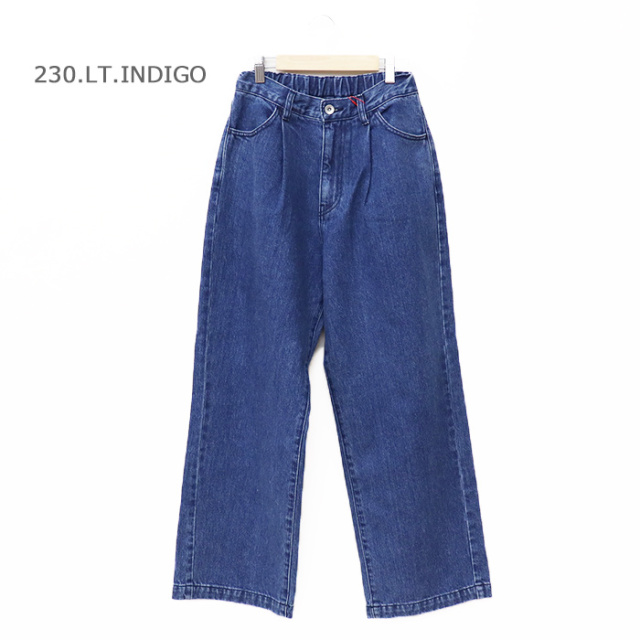 DANTON ダントン レディース デニム タックパンツ DT-E0270 KRD