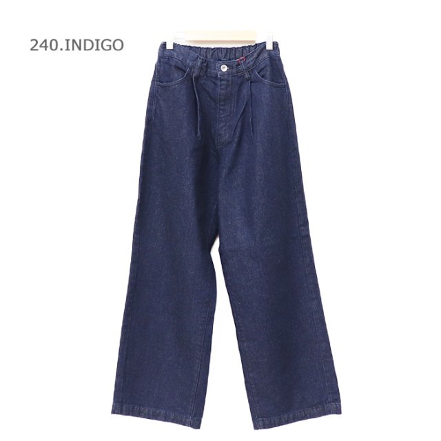 DANTON ダントン レディース デニム タックパンツ DT-E0270 KRD