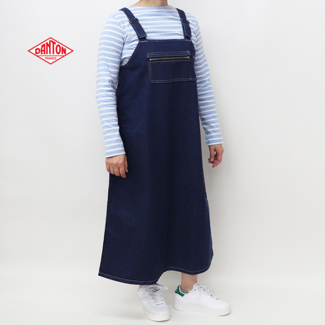 DANTON ダントン レディース カツラギコットン サロペットスカート